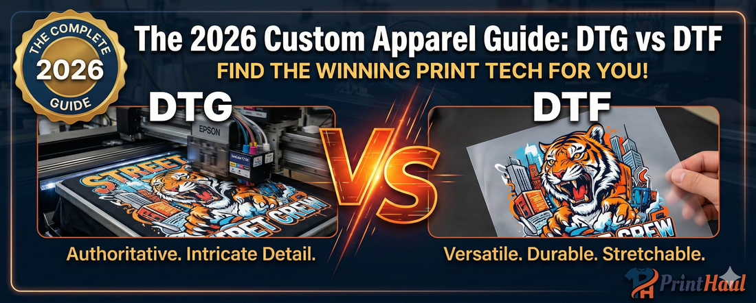DTG vs DTF Printing: The 2026 Custom Apparel Guide