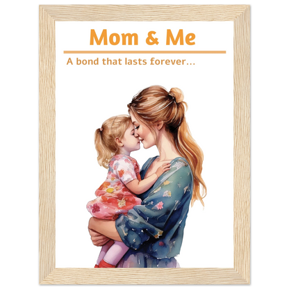 Personalized framed poster ready to hang
