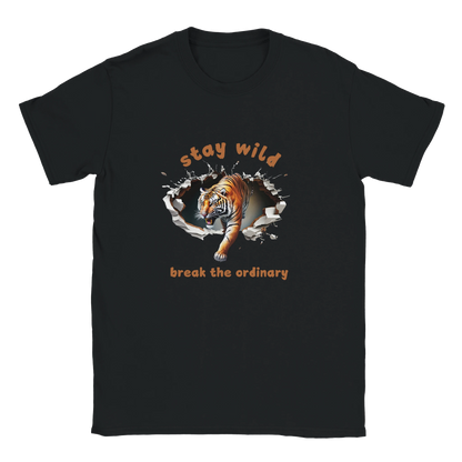 Stay Wild classic unisex crewneck t-shirt in black