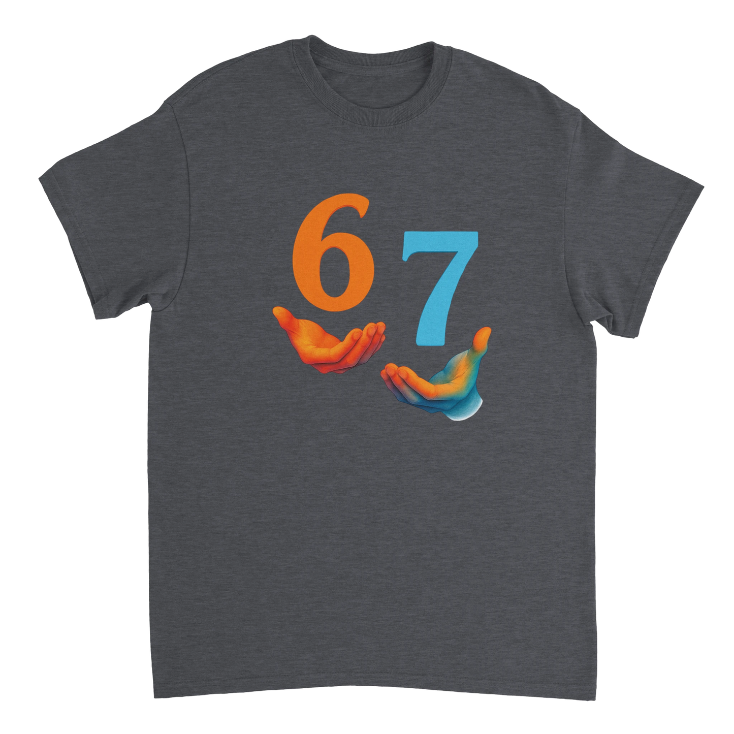 Custom sweatshirt with Funny Six Seven Gen Alpha slang design, heavyweight unisex crewneck