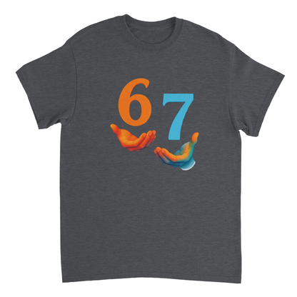 Custom sweatshirt with Funny Six Seven Gen Alpha slang design, heavyweight unisex crewneck