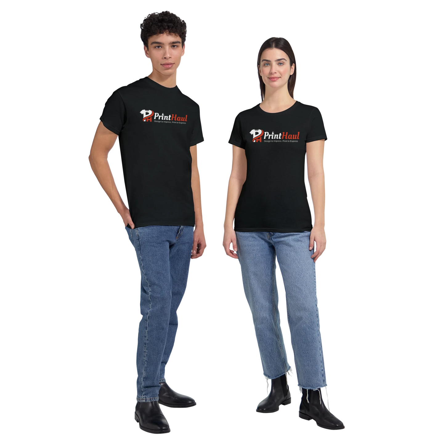 Custom sweatshirt heavyweight unisex crewneck Gildan 5000, durable and comfortable everyday wear
