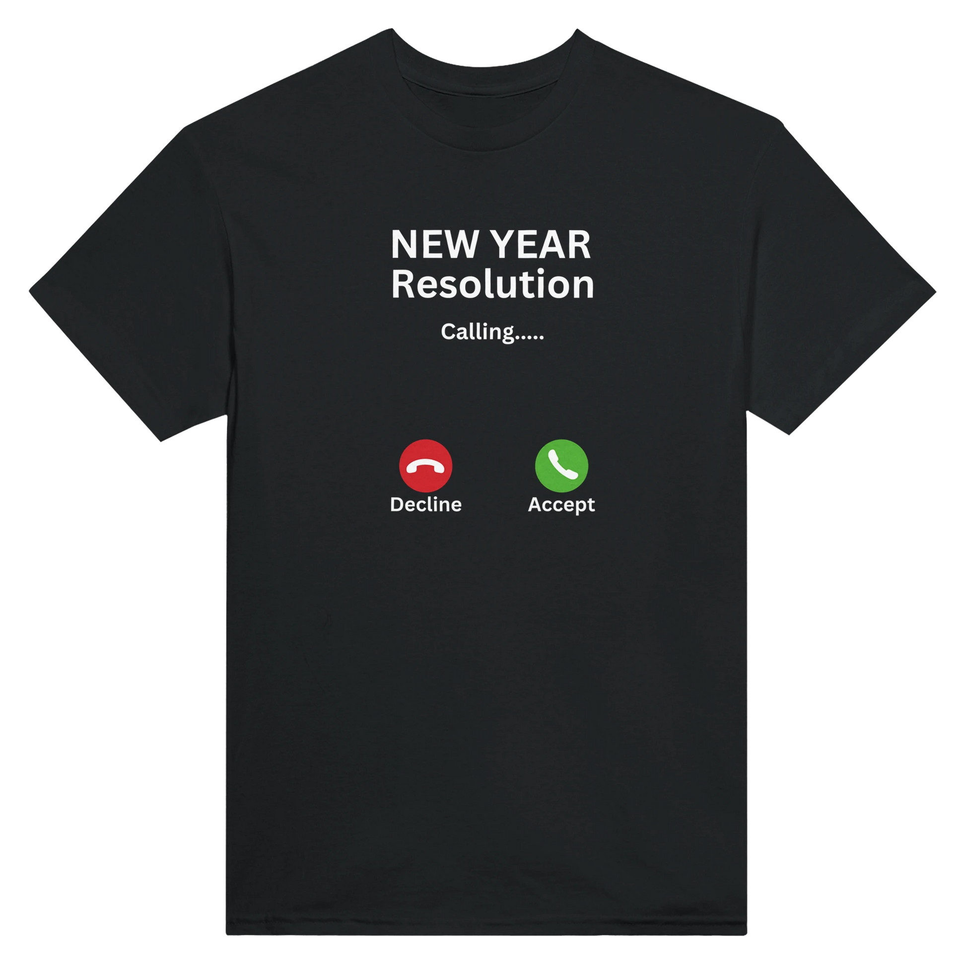 Custom sweatshirt with New Year Resolution Calling design, heavyweight unisex crewneck, stylish and comfortable