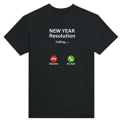 Custom sweatshirt with New Year Resolution Calling design, heavyweight unisex crewneck, stylish and comfortable
