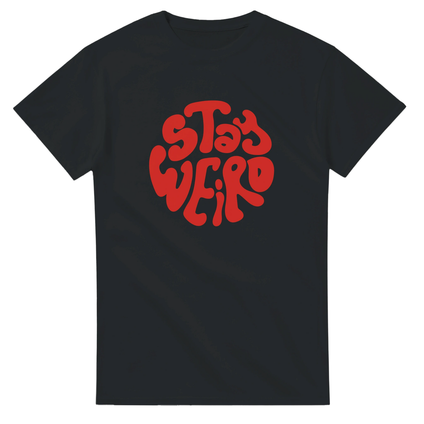 Custom sweatshirt with Stay Weird design, heavyweight unisex crewneck, trendy and comfortable