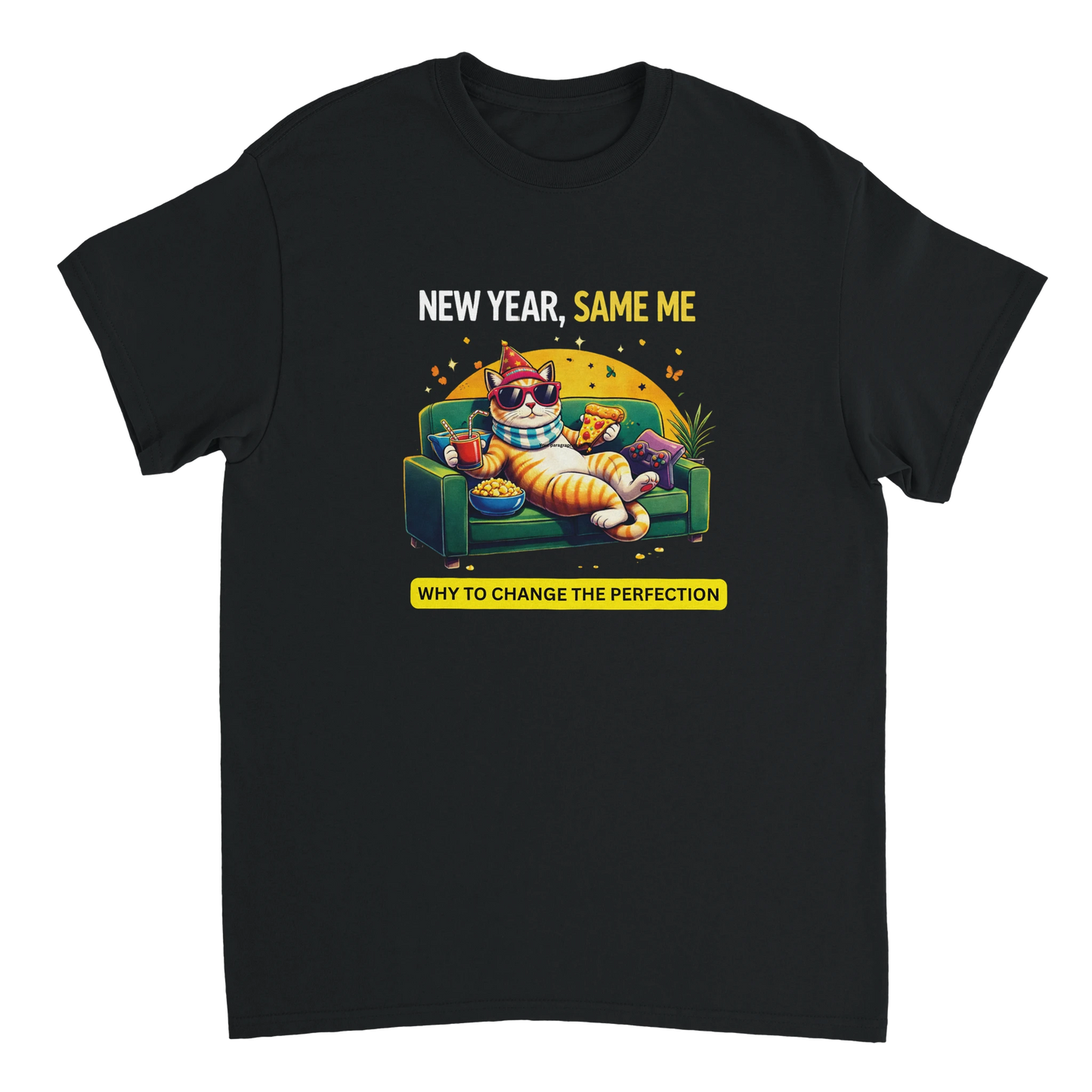 Custom sweatshirt with Why To Change The Perfection design, heavyweight unisex crewneck, stylish and durable